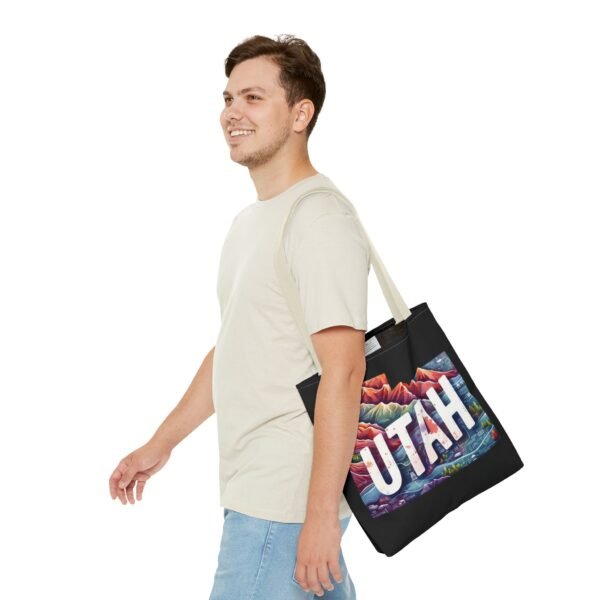 Utah Landscape Tote Bag, Eco-Friendly Shopping, Travel Accessory, Gift for Adventurers, Modern Design, AOP Tote - Image 43