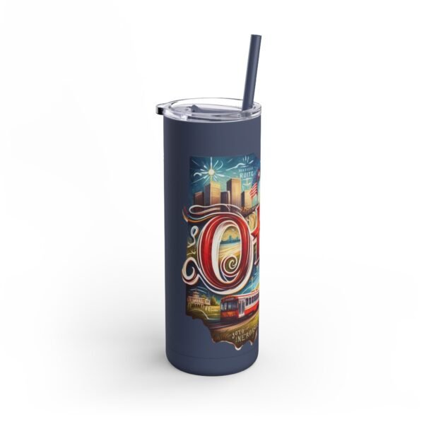 Ohio-themed Skinny Matte Tumbler, Stylish Travel Mug, Personalized Gift, Drinkware for Any Occasion, Home and Office Decor, Unique [...] - Image 47