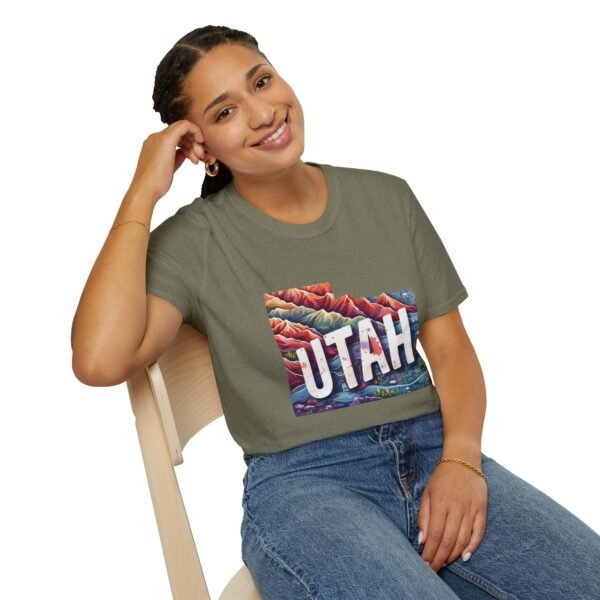 Utah Adventure T-Shirt, Unisex Softstyle Tee, Vintage Nature Shirt, Travel Gift, Summer Attire, Outdoor Lover Apparel - Image 40