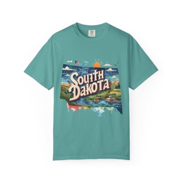 South Dakota Unisex Garment-Dyed T-shirt, Vintage South Dakota Tee, Travel Souvenir Shirt, Perfect for Vacation or Gift, Casual Wear, [...] - Image 61