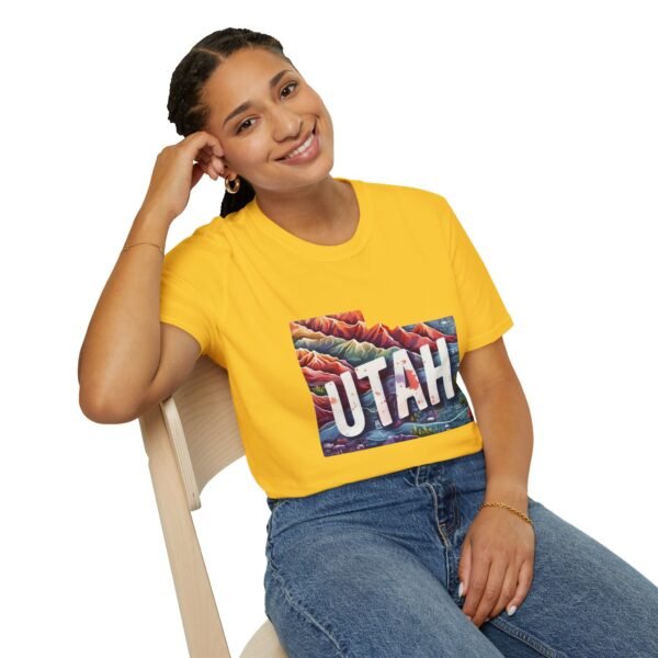Utah Adventure T-Shirt, Unisex Softstyle Tee, Vintage Nature Shirt, Travel Gift, Summer Attire, Outdoor Lover Apparel - Image 32