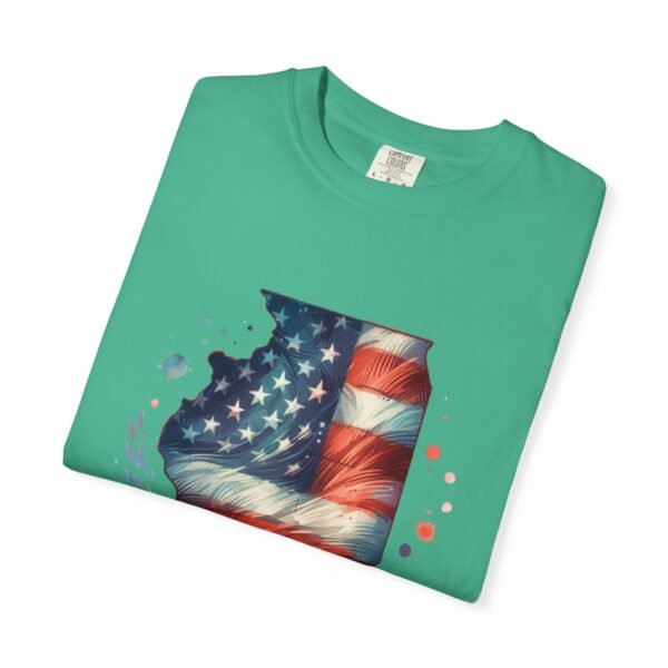 Illinois Flag Unisex T-Shirt, Independence Day Outfit, Patriotic Apparel, Americana Style, Gift for Illinois Residents - Image 45