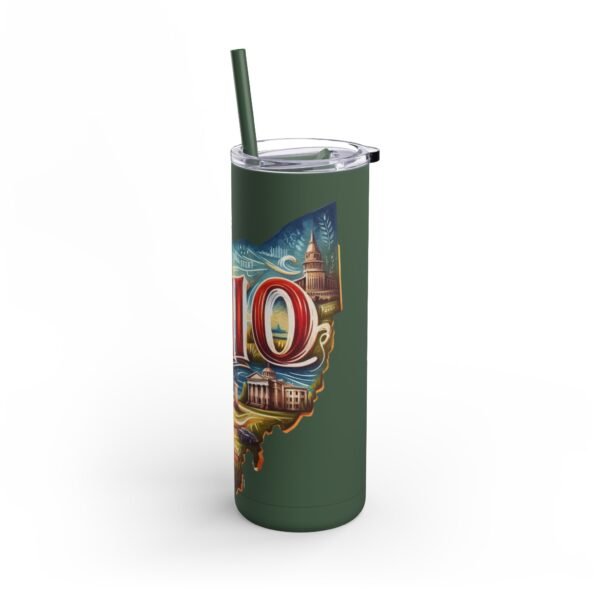 Ohio-themed Skinny Matte Tumbler, Stylish Travel Mug, Personalized Gift, Drinkware for Any Occasion, Home and Office Decor, Unique [...] - Image 18