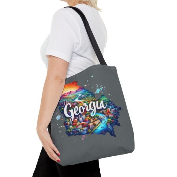 Georgia Tote Bag, Colorful State Map Tote, Travel Bag, Gift for Travelers, Stylish Grocery Tote, Eco-Friendly Bag - Image 7