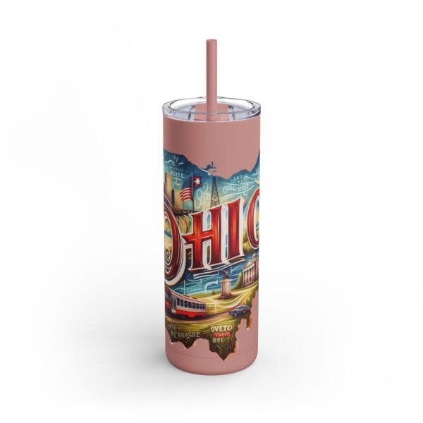 Ohio-themed Skinny Matte Tumbler, Stylish Travel Mug, Personalized Gift, Drinkware for Any Occasion, Home and Office Decor, Unique [...] - Image 55