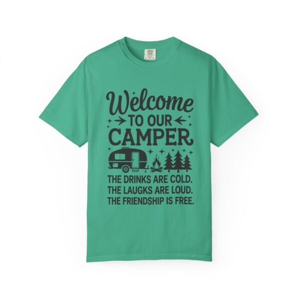 Welcome to Our Camper T-shirt, Casual Camping Tee, Unisex Outdoor Apparel, Gift for Campers, Funny Travel Shirt, Summer Adventure Top - Image 2