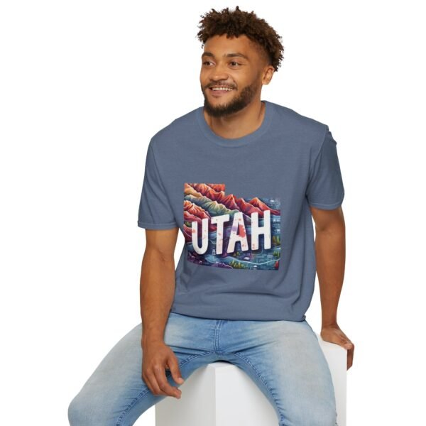 Utah Adventure T-Shirt, Unisex Softstyle Tee, Vintage Nature Shirt, Travel Gift, Summer Attire, Outdoor Lover Apparel - Image 87