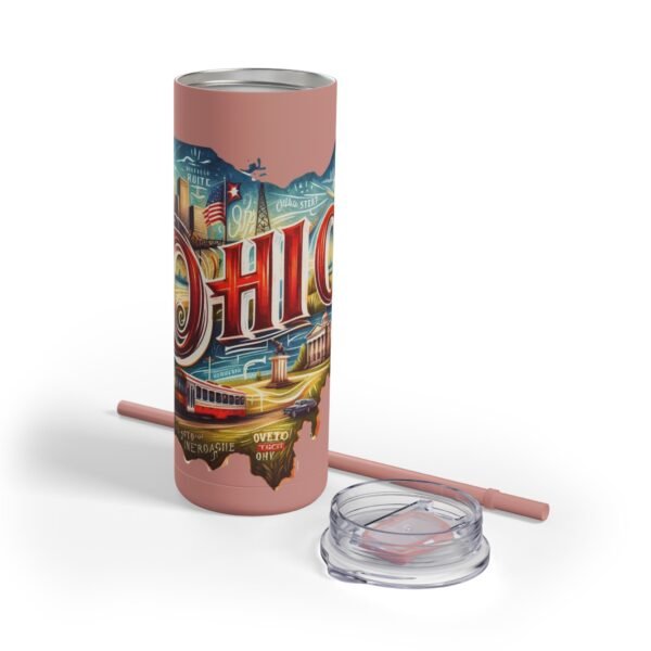 Ohio-themed Skinny Matte Tumbler, Stylish Travel Mug, Personalized Gift, Drinkware for Any Occasion, Home and Office Decor, Unique [...] - Image 59