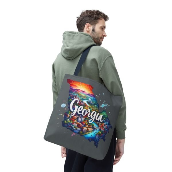 Georgia Tote Bag, Colorful State Map Tote, Travel Bag, Gift for Travelers, Stylish Grocery Tote, Eco-Friendly Bag - Image 74