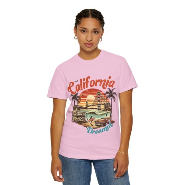 California Dreamin' Unisex Garment-Dyed T-Shirt, Vintage Style Tee, Summer Apparel, Beachwear, Tourist Souvenir, Gift for Travelers - Image 112