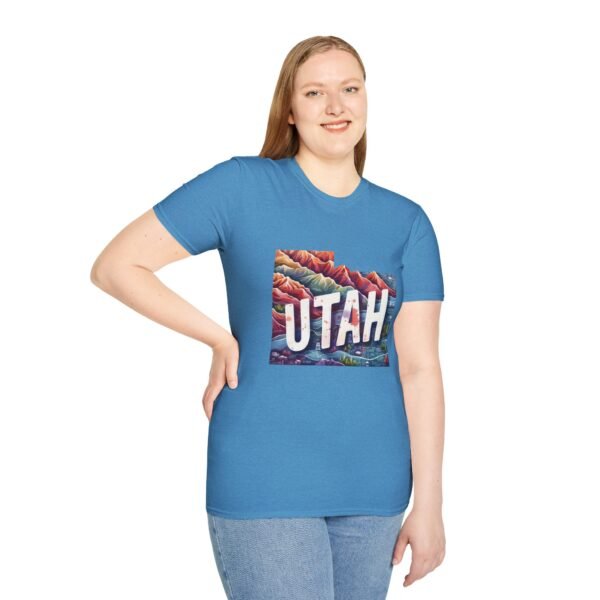 Utah Adventure T-Shirt, Unisex Softstyle Tee, Vintage Nature Shirt, Travel Gift, Summer Attire, Outdoor Lover Apparel - Image 61