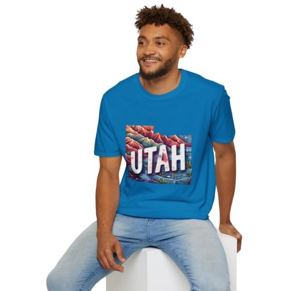 Utah Adventure T-Shirt, Unisex Softstyle Tee, Vintage Nature Shirt, Travel Gift, Summer Attire, Outdoor Lover Apparel - Image 95