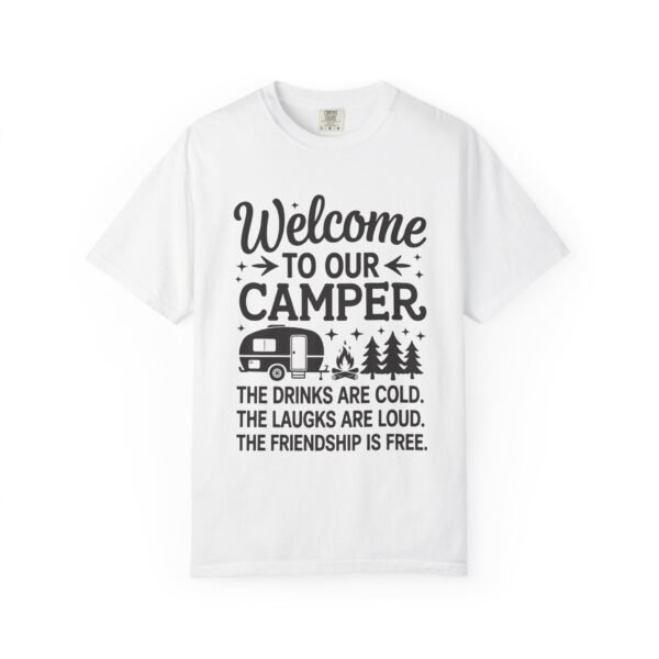 Welcome to Our Camper T-shirt, Casual Camping Tee, Unisex Outdoor Apparel, Gift for Campers, Funny Travel Shirt, Summer Adventure Top - Image 7