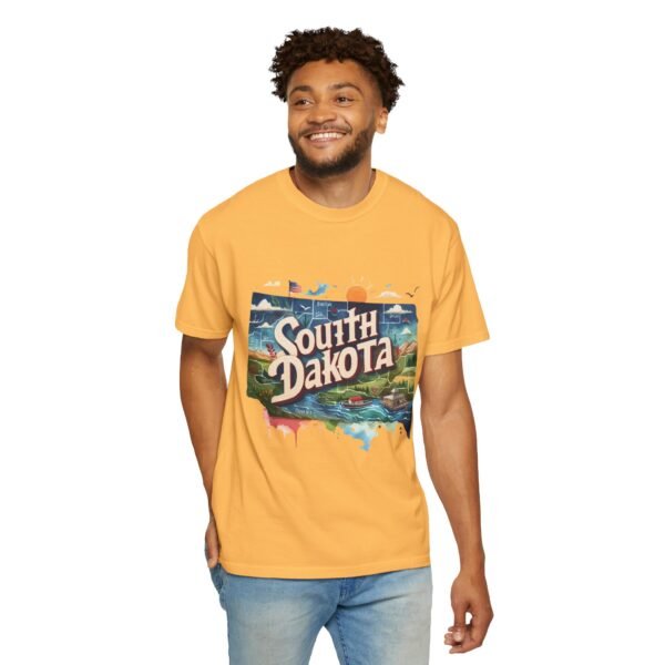 South Dakota Unisex Garment-Dyed T-shirt, Vintage South Dakota Tee, Travel Souvenir Shirt, Perfect for Vacation or Gift, Casual Wear, [...] - Image 30