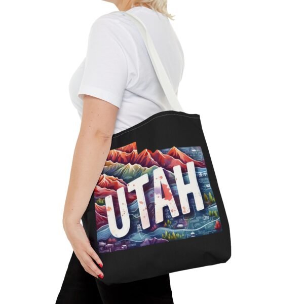Utah Landscape Tote Bag, Eco-Friendly Shopping, Travel Accessory, Gift for Adventurers, Modern Design, AOP Tote - Image 32