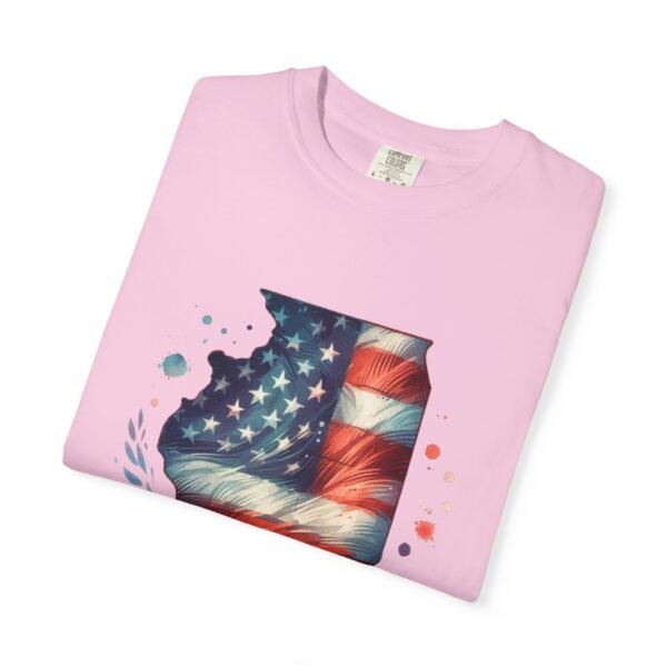 Illinois Flag Unisex T-Shirt, Independence Day Outfit, Patriotic Apparel, Americana Style, Gift for Illinois Residents - Image 75