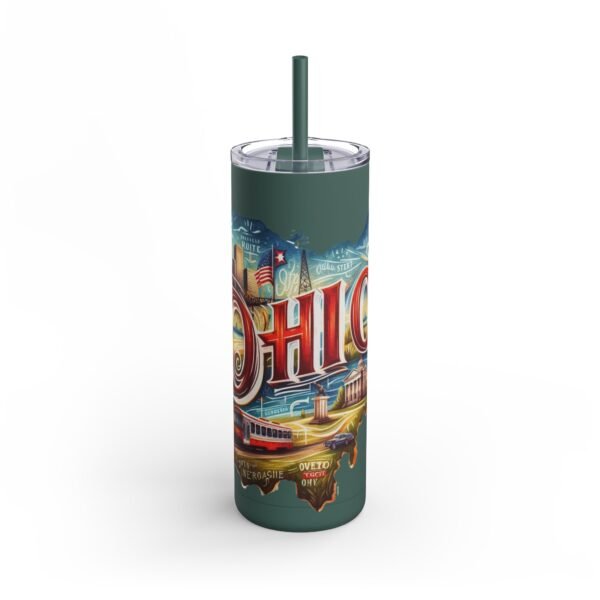 Ohio-themed Skinny Matte Tumbler, Stylish Travel Mug, Personalized Gift, Drinkware for Any Occasion, Home and Office Decor, Unique [...] - Image 28