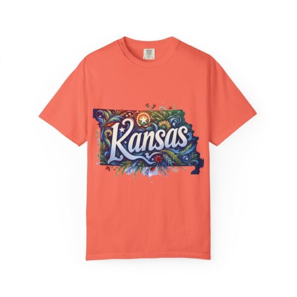 Kansas Floral Unisex T-Shirt, Graphic Tee, Gift for Kansans, State Pride Shirt, Casual Wear, Summer Shirt - Image 10