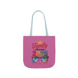Family Vacation Canvas Tote Bag – Beach, Travel, Holiday, Summer Fun, 2025 Essentials, Eco-Friendly Bag