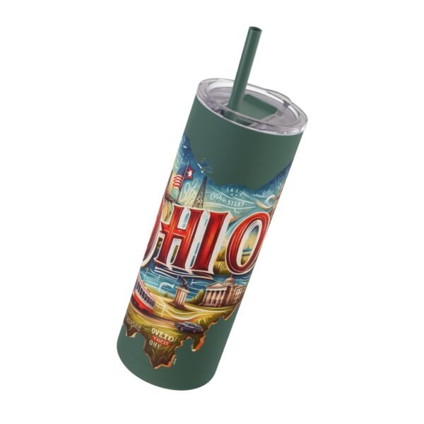 Ohio-themed Skinny Matte Tumbler, Stylish Travel Mug, Personalized Gift, Drinkware for Any Occasion, Home and Office Decor, Unique [...] - Image 34