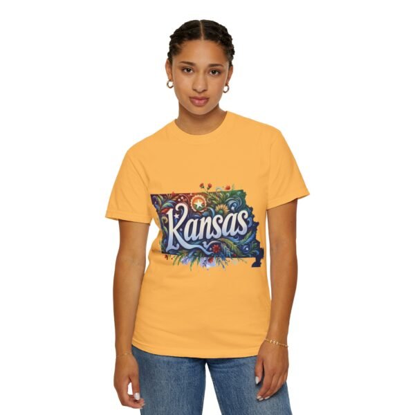 Kansas Floral Unisex T-Shirt, Graphic Tee, Gift for Kansans, State Pride Shirt, Casual Wear, Summer Shirt - Image 31