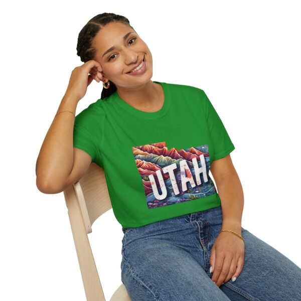 Utah Adventure T-Shirt, Unisex Softstyle Tee, Vintage Nature Shirt, Travel Gift, Summer Attire, Outdoor Lover Apparel - Image 48