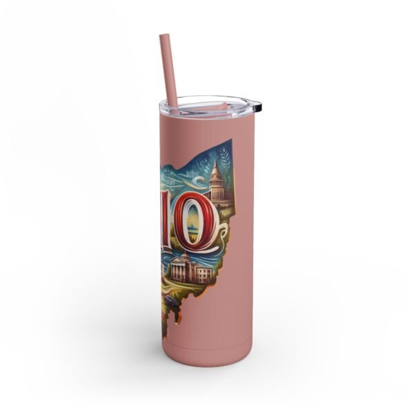 Ohio-themed Skinny Matte Tumbler, Stylish Travel Mug, Personalized Gift, Drinkware for Any Occasion, Home and Office Decor, Unique [...] - Image 63