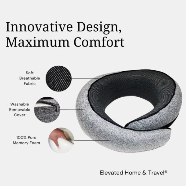 ELEVATED HOME & TRAVEL® 2025 Neck Pillow Airplane ... - Image 4