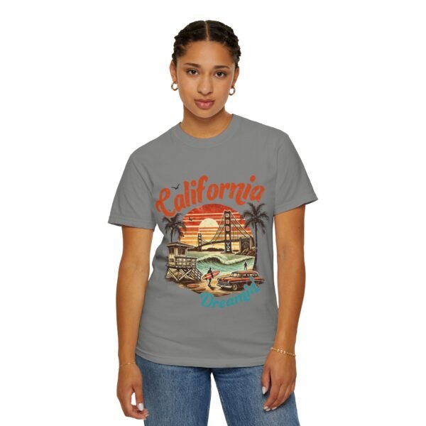 California Dreamin' Unisex Garment-Dyed T-Shirt, Vintage Style Tee, Summer Apparel, Beachwear, Tourist Souvenir, Gift for Travelers - Image 76