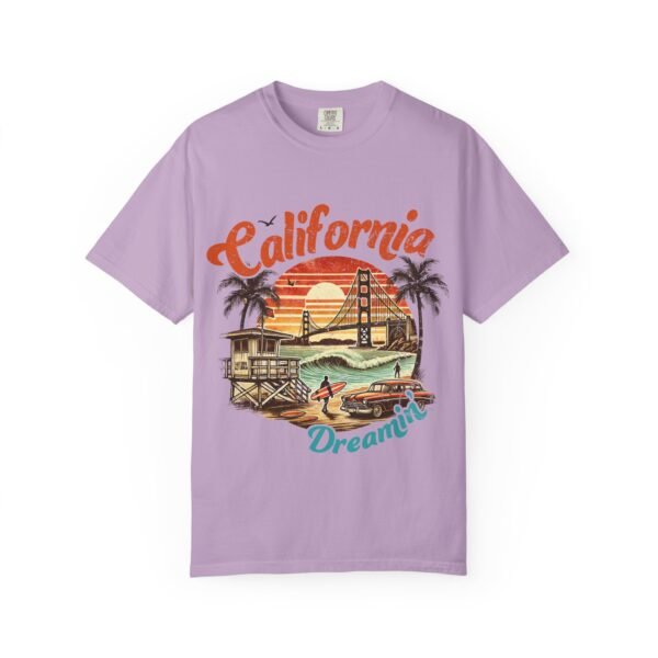 California Dreamin' Unisex Garment-Dyed T-Shirt, Vintage Style Tee, Summer Apparel, Beachwear, Tourist Souvenir, Gift for Travelers - Image 100