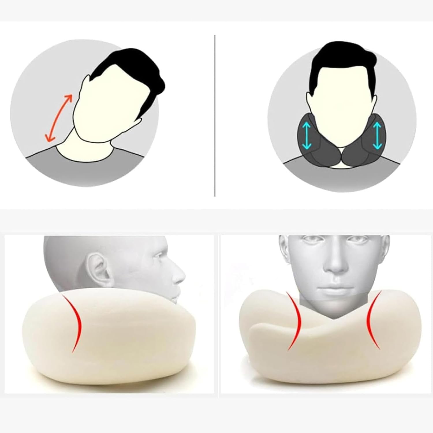 RURING Travel Pillows for Airplanes, Travel Neck P... - Image 5