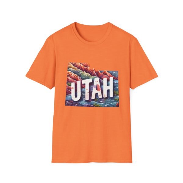 Utah Adventure T-Shirt, Unisex Softstyle Tee, Vintage Nature Shirt, Travel Gift, Summer Attire, Outdoor Lover Apparel - Image 9