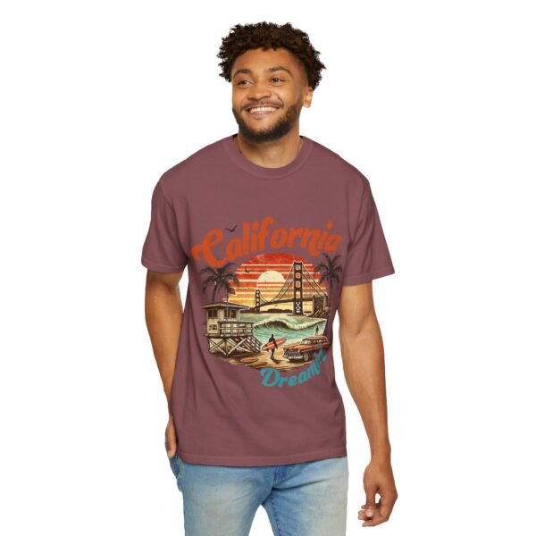 California Dreamin' Unisex Garment-Dyed T-Shirt, Vintage Style Tee, Summer Apparel, Beachwear, Tourist Souvenir, Gift for Travelers - Image 33