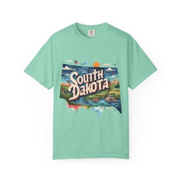 South Dakota Unisex Garment-Dyed T-shirt, Vintage South Dakota Tee, Travel Souvenir Shirt, Perfect for Vacation or Gift, Casual Wear, [...] - Image 49