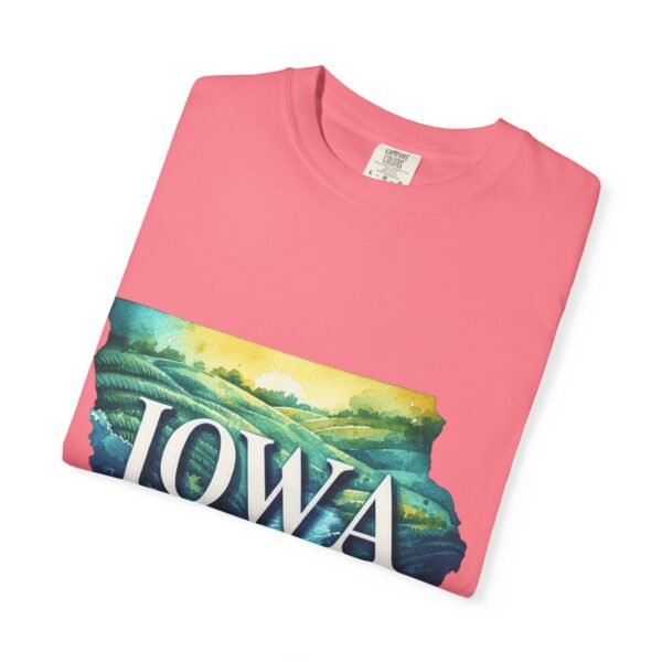 Iowa Scenic Unisex Garment-Dyed T-Shirt, Vintage Tee, Travel Souvenir, Nature Lover Gift, Iowa Pride Apparel, Casual Wear - Image 80