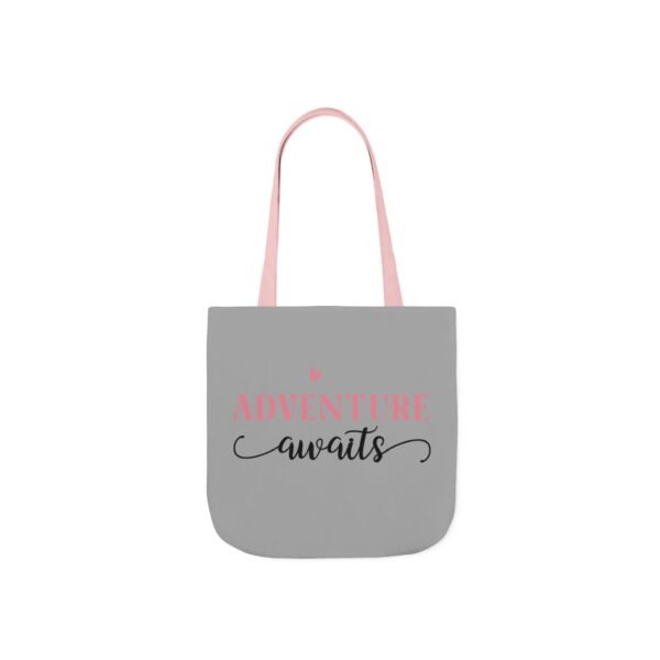 Adventure Awaits Canvas Tote Bag with 5-Color Straps, Reusable Shopping Bag, Beach Tote, Travel Bag, Gift for Adventurers, Eco-Friendly Tote - Image 16