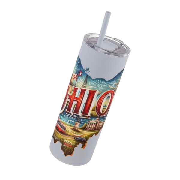Ohio-themed Skinny Matte Tumbler, Stylish Travel Mug, Personalized Gift, Drinkware for Any Occasion, Home and Office Decor, Unique [...] - Image 43