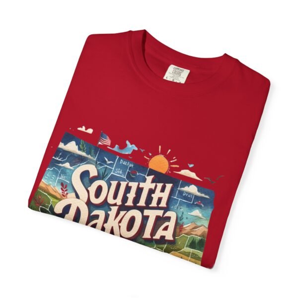 South Dakota Unisex Garment-Dyed T-shirt, Vintage South Dakota Tee, Travel Souvenir Shirt, Perfect for Vacation or Gift, Casual Wear, [...] - Image 87