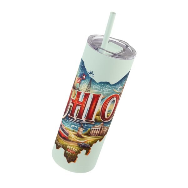 Ohio-themed Skinny Matte Tumbler, Stylish Travel Mug, Personalized Gift, Drinkware for Any Occasion, Home and Office Decor, Unique [...] - Image 25