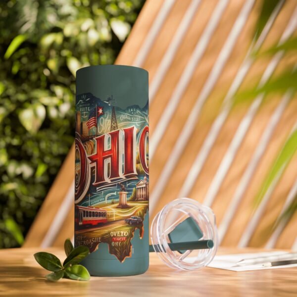 Ohio-themed Skinny Matte Tumbler, Stylish Travel Mug, Personalized Gift, Drinkware for Any Occasion, Home and Office Decor, Unique [...] - Image 33