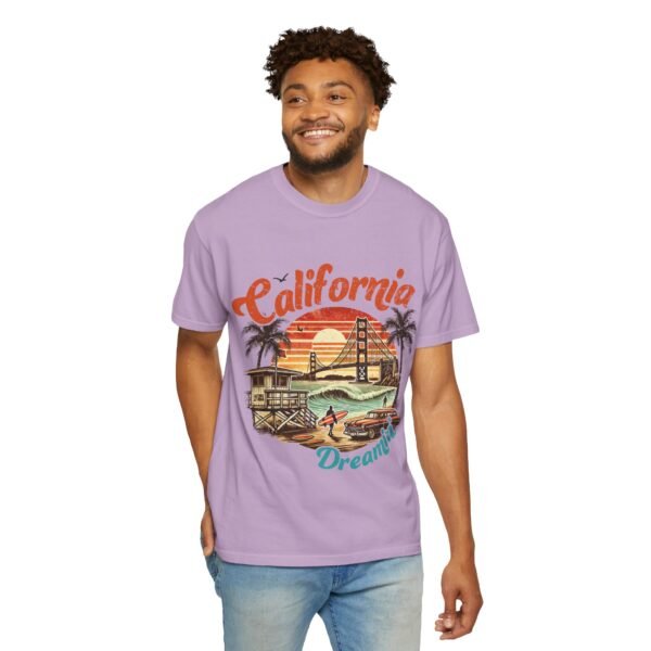 California Dreamin' Unisex Garment-Dyed T-Shirt, Vintage Style Tee, Summer Apparel, Beachwear, Tourist Souvenir, Gift for Travelers - Image 105