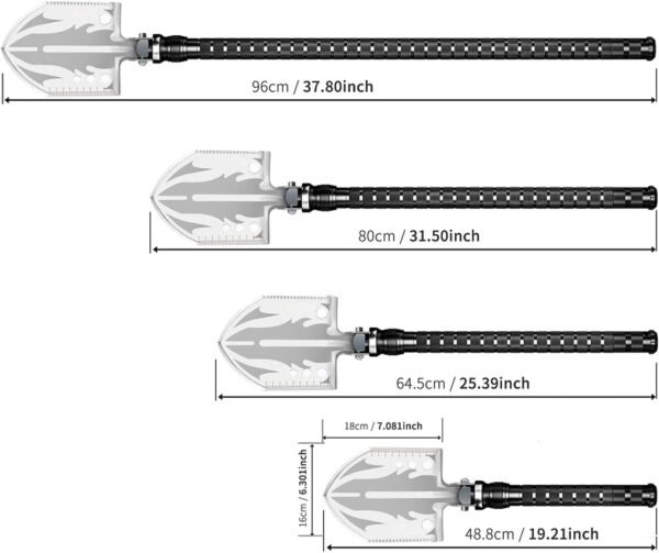 Survival Shovel Survival Axe, Camping Folding Shov... - Image 6