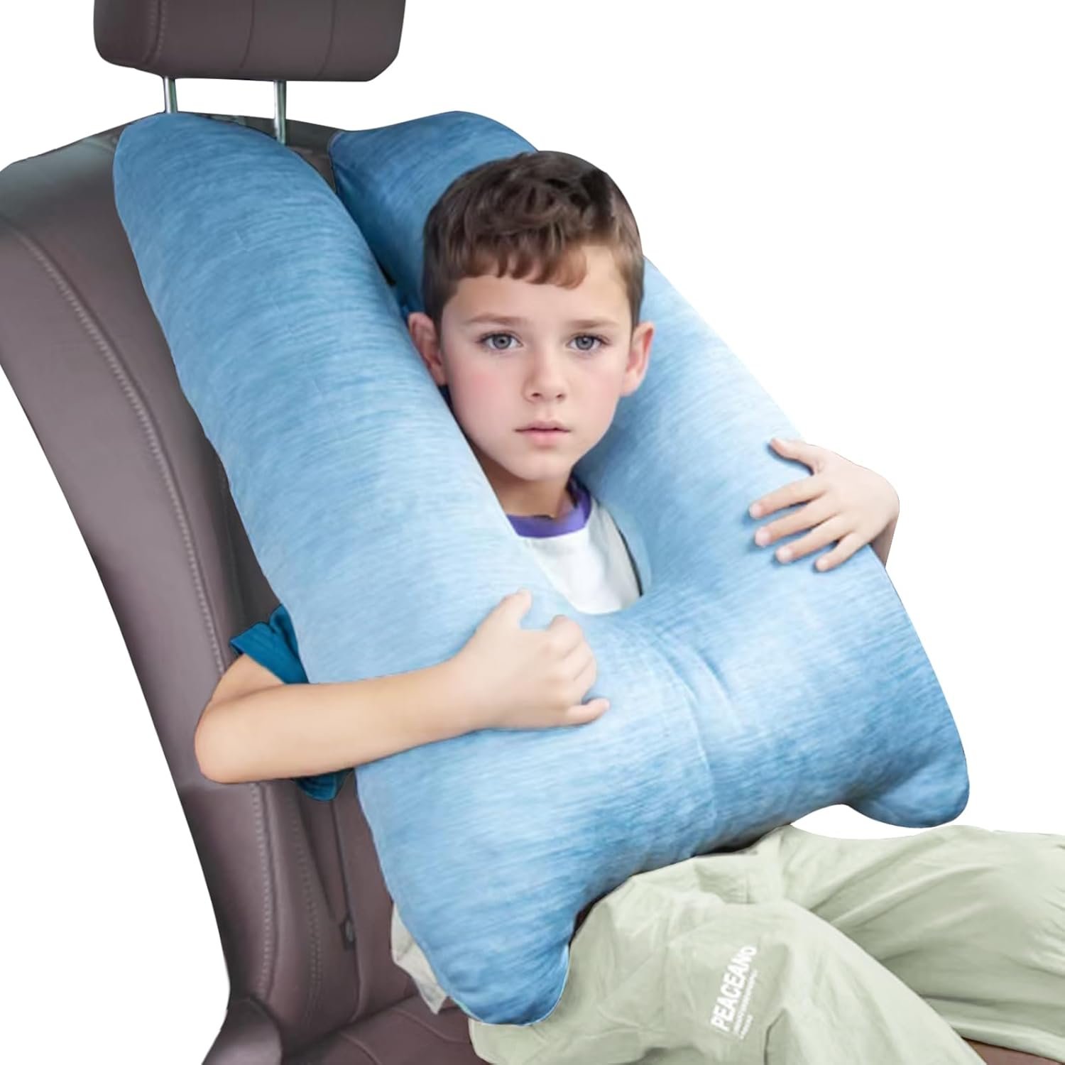 Car Pillow for Kids, Memory Foam Cooling Travel Pi... - Image 2