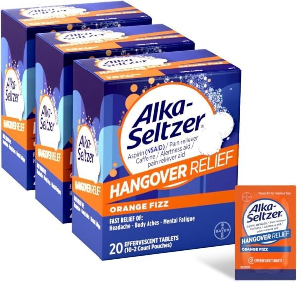 Alka-Seltzer Hangover Relief Tablets, Fast Relief ... - Image 2