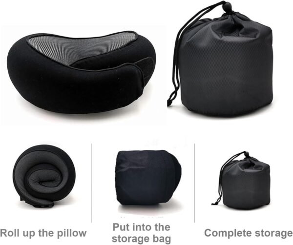 Neck Travel Pillow,Travel Pillow Airplane Memory F... - Image 7