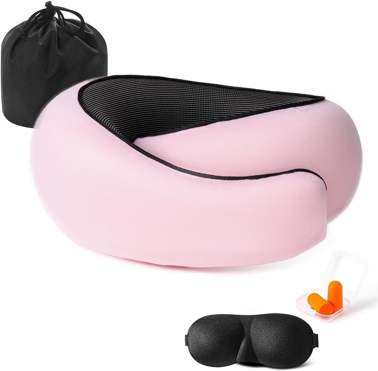 Travel Neck Pillows for Airplanes Or Trains, 360° ... - Image 2