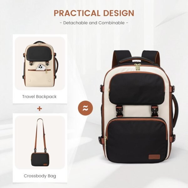 LOVEVOOK Travel Backpack for Women Men, TSA Carry ... - Image 3