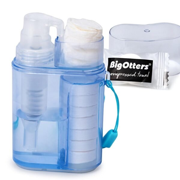 BigOtters Compressed Towels with Bottle, Disposabl... - Image 2