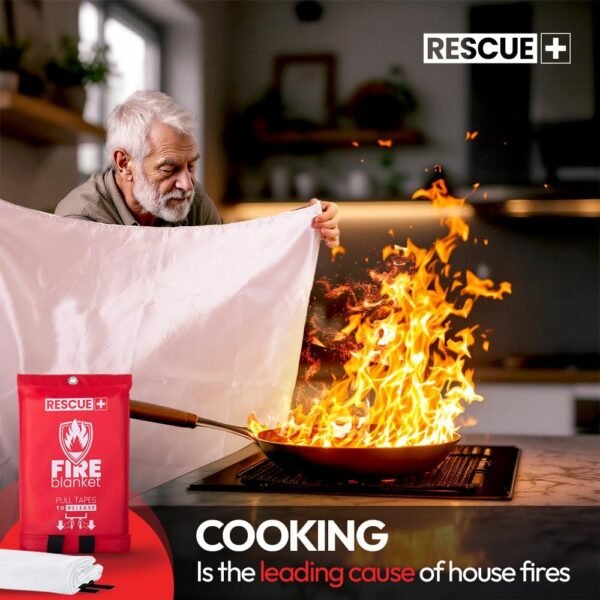 Emergency Fire Blankets – 2 Pack, 40” x 40” Fiberg... - Image 9