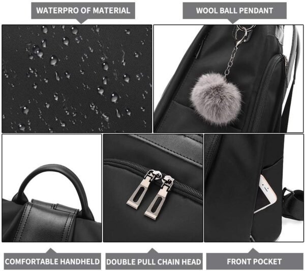PINCNEL Women Backpack Purse Waterproof Nylon Anti... - Image 6